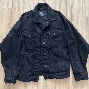 Black denim jacket